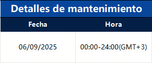 Notificación de actualización del servidor